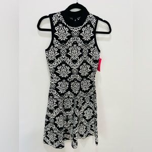 NWT- Black and Off White Sweater Dress - XS